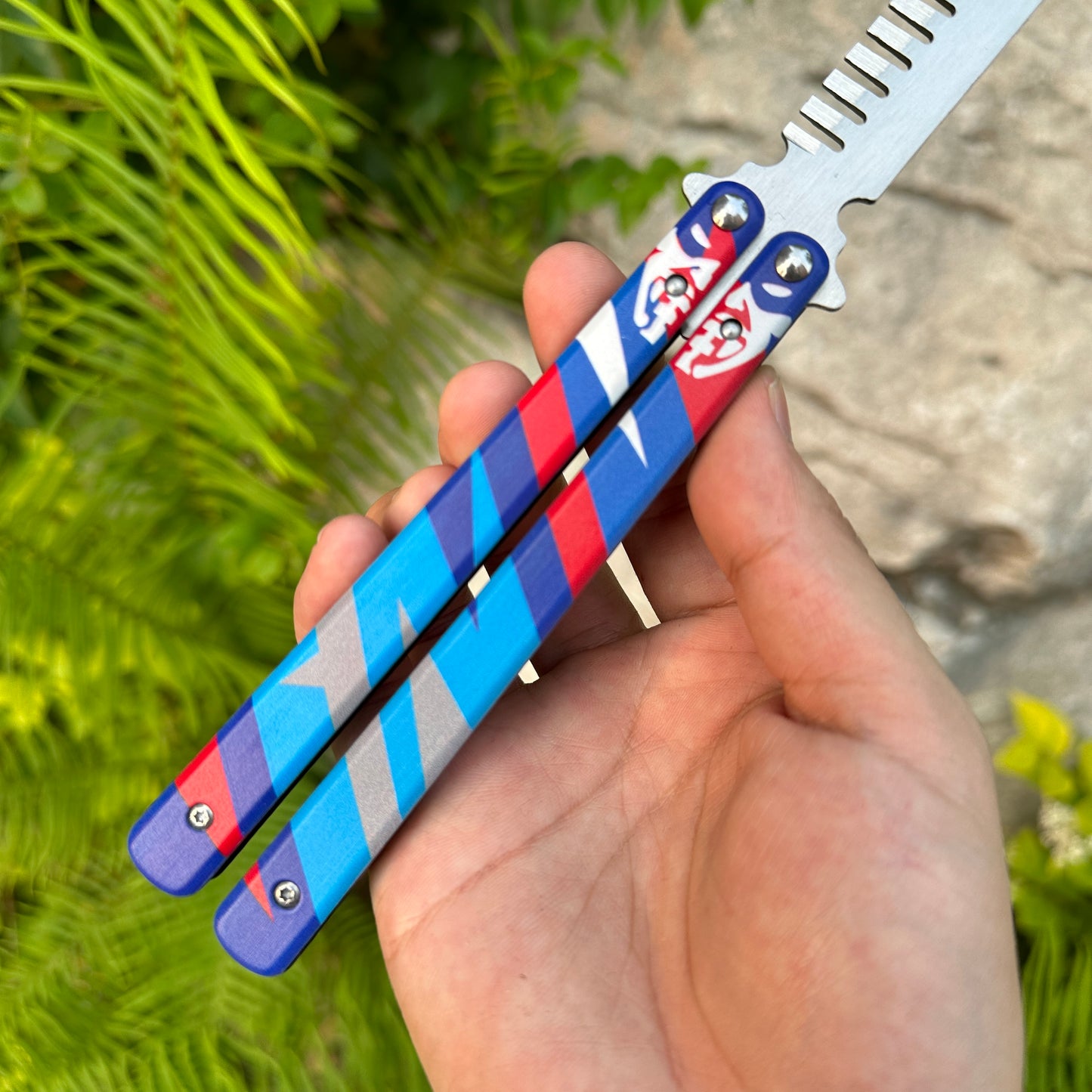 Metal Yoru Comb Balisong Butterfly Trainer Replica