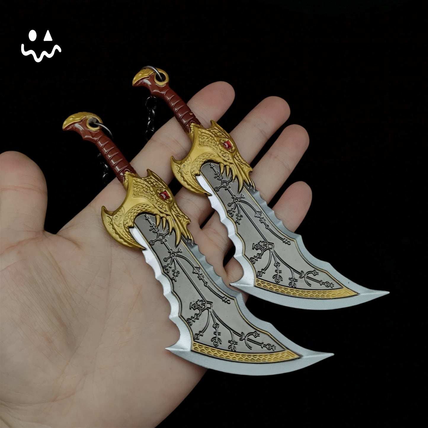 Metal GOW Kratos Classical Weapon Miniatures Replica