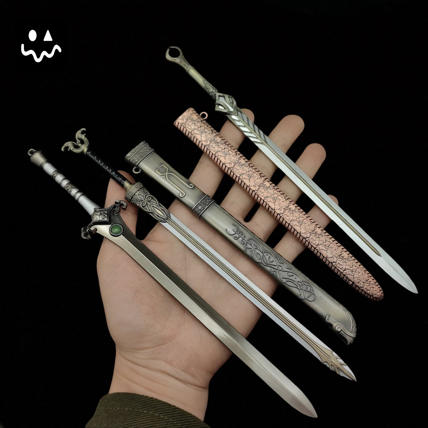 Metal GOW Kratos Classical Weapon Miniatures Replica