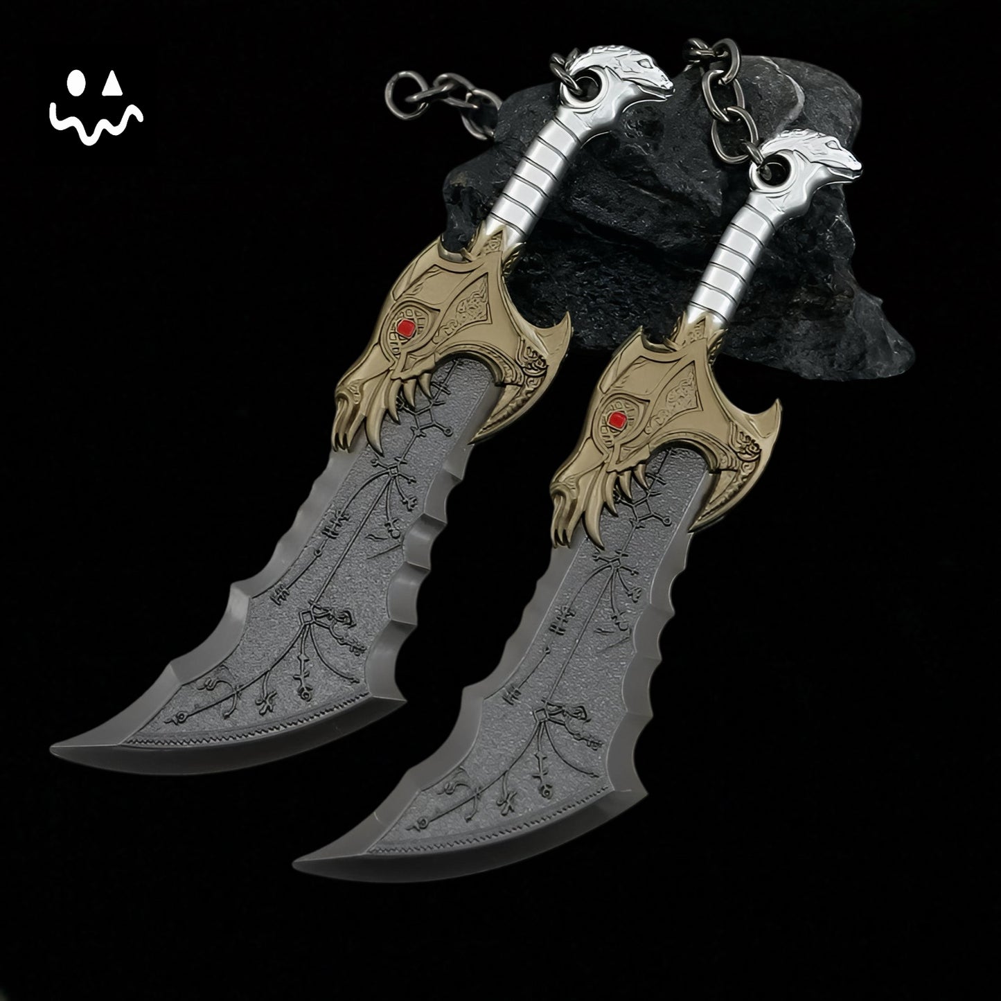 Metal GOW Kratos Classical Weapon Miniatures Replica
