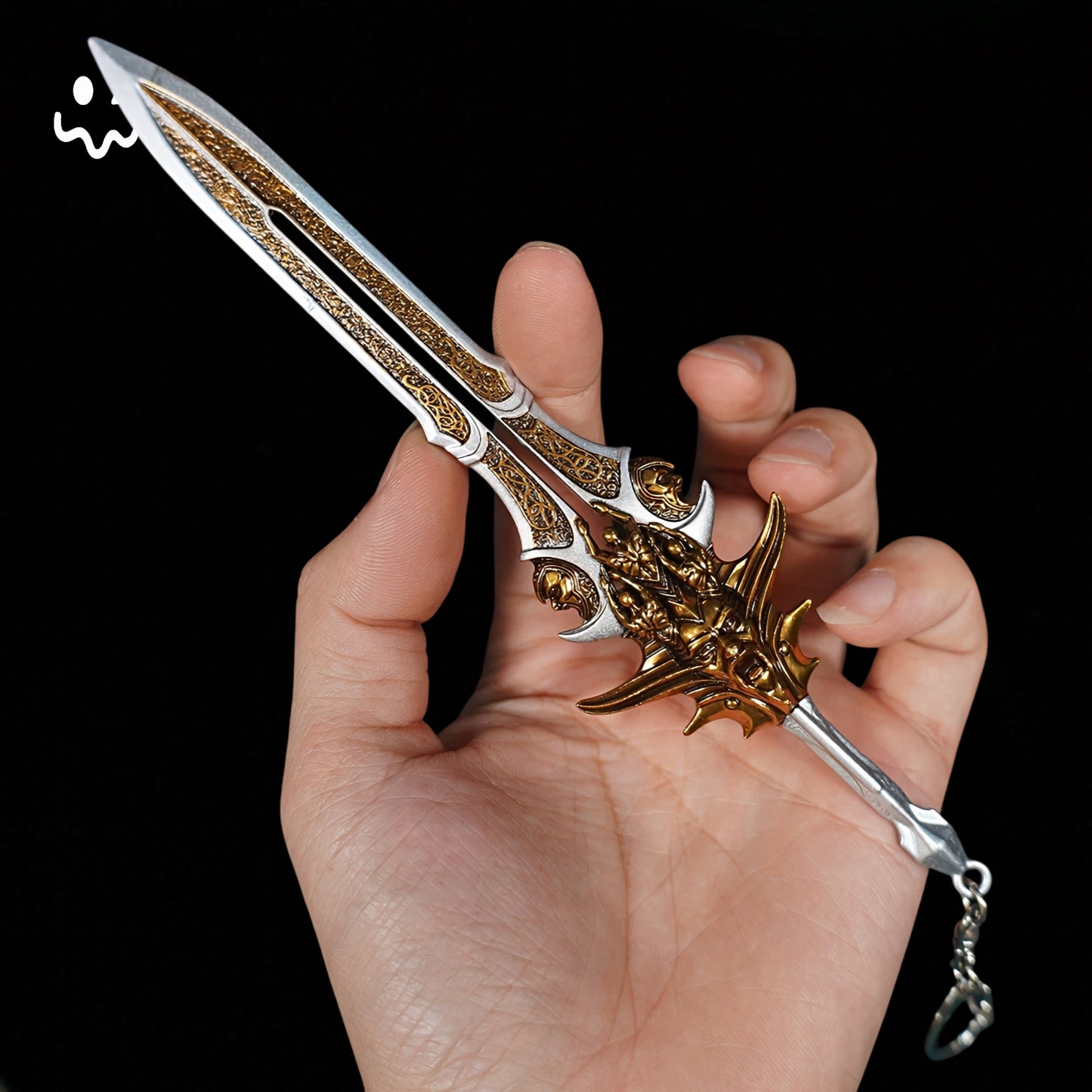 Metal GOW Kratos Classical Weapon Miniatures Replica