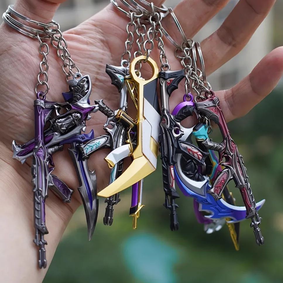 Metal Hot Game Weapons Mini Keychain Pendant