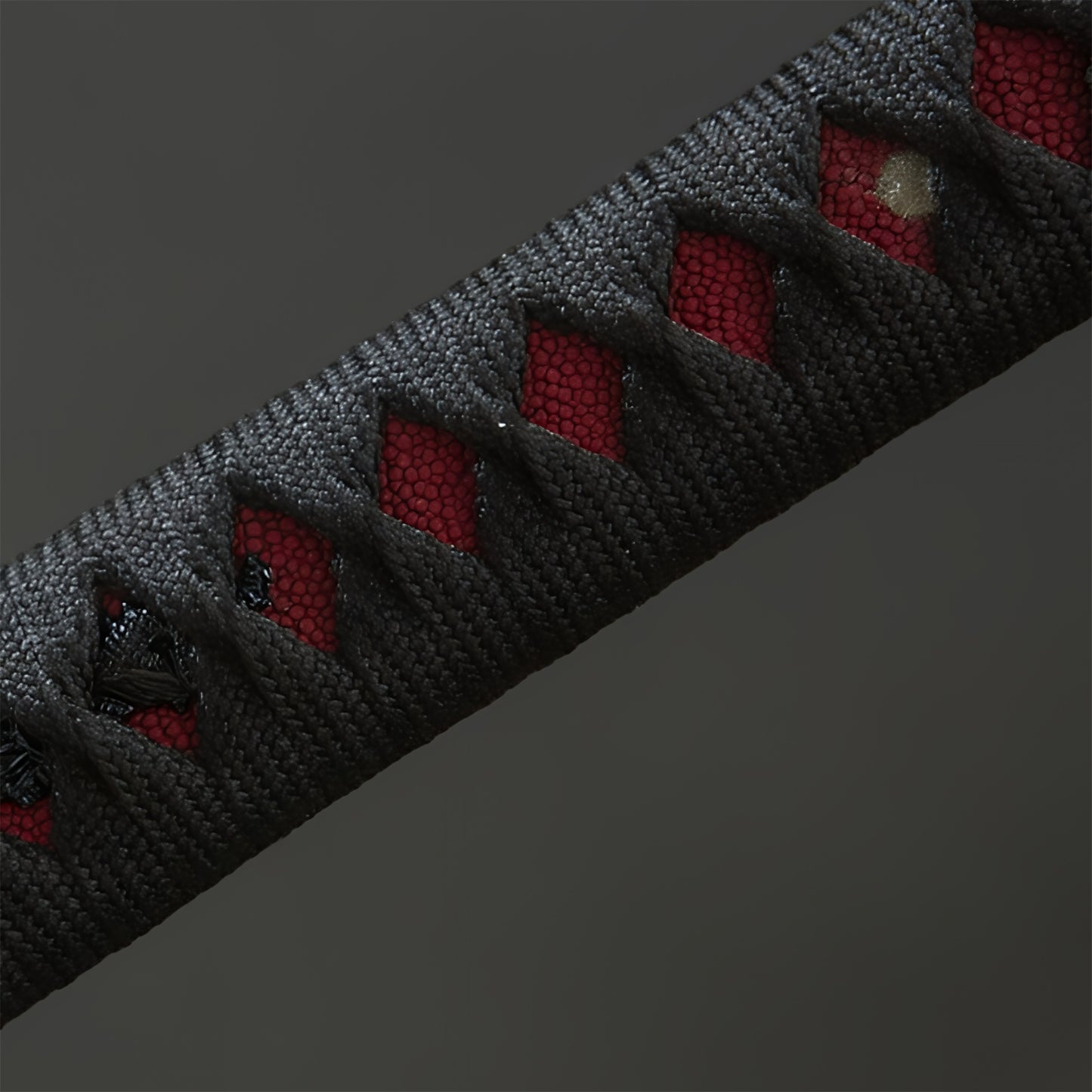 Longquan Sword Pattern Steel Blunt Blade Red Blood Katana Decoration