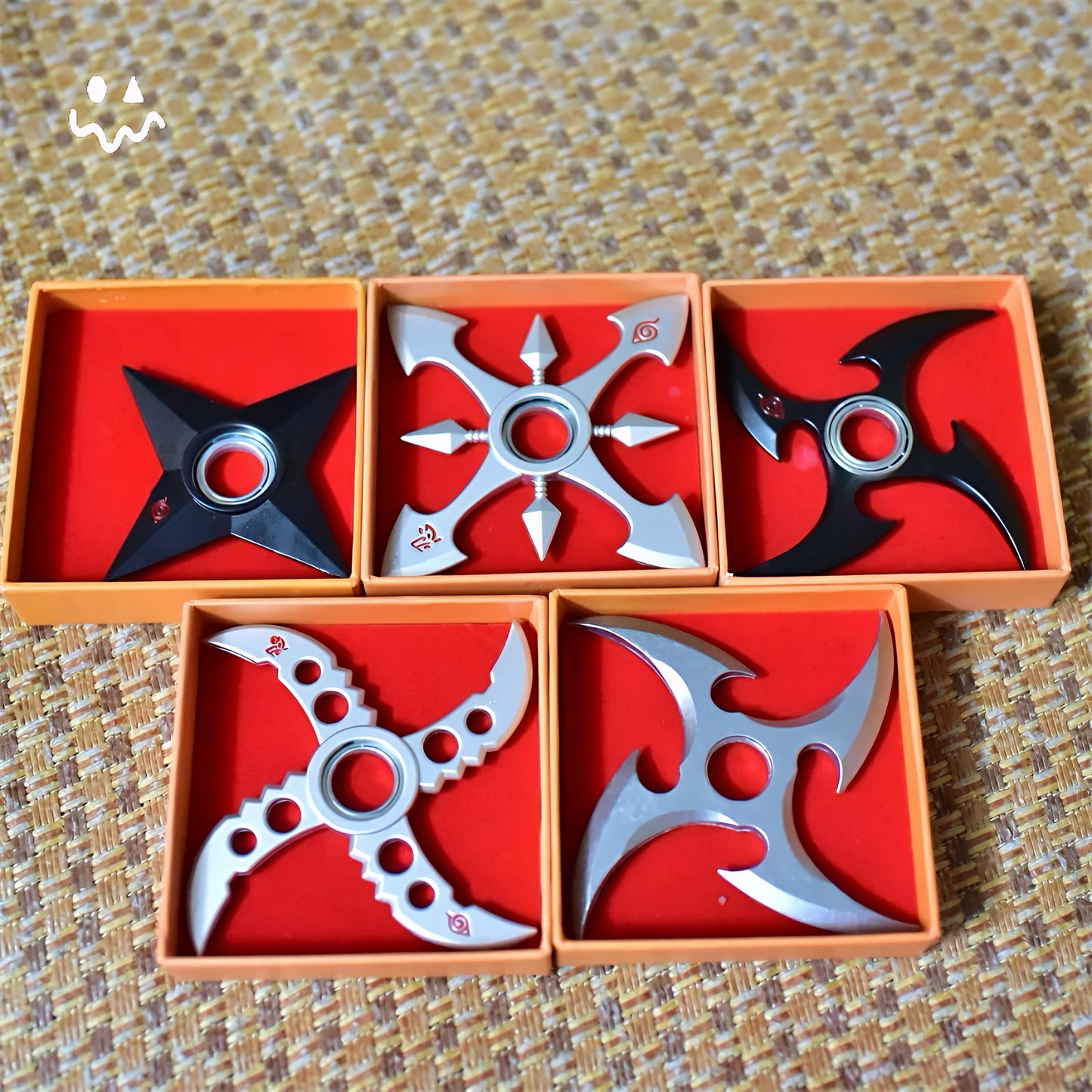 Hot Ninja Anime Sharingan Shuriken Toy Model Metal Peripheral