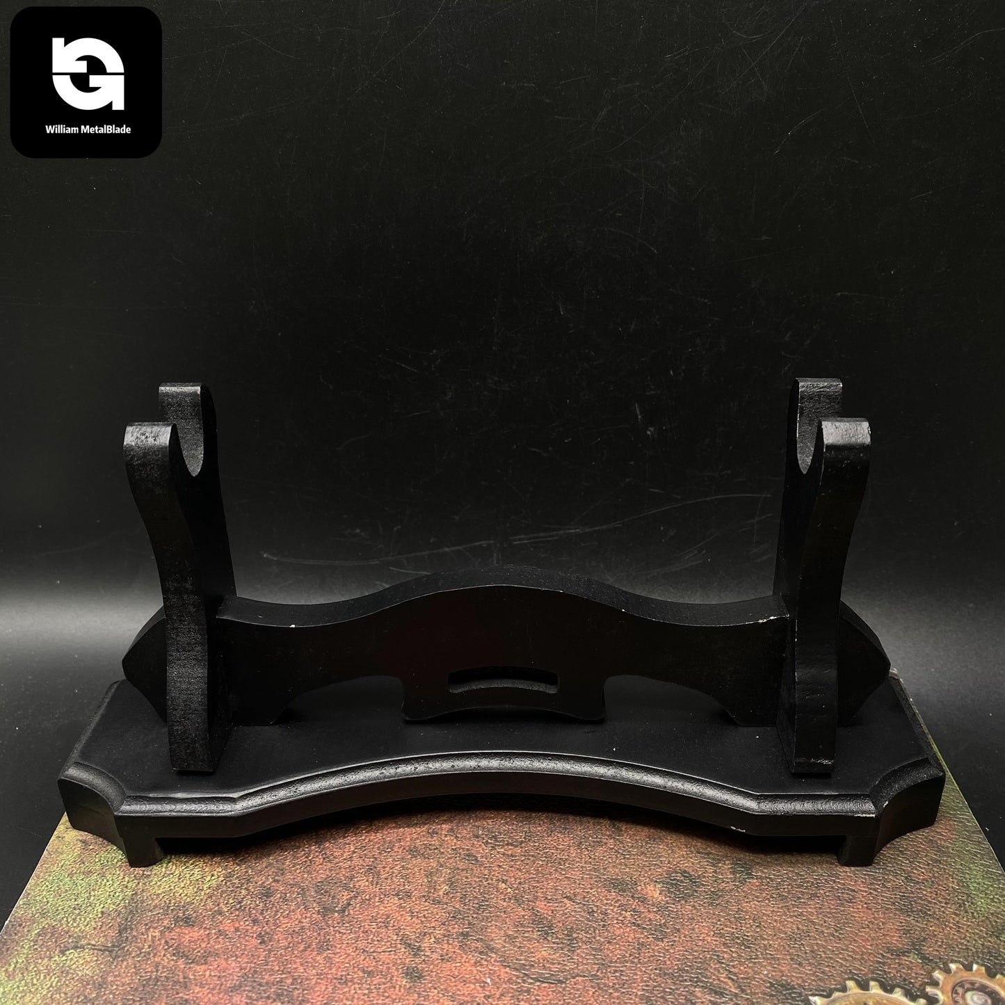 Wooden Stand Wood Miniature Weapons Display Holder