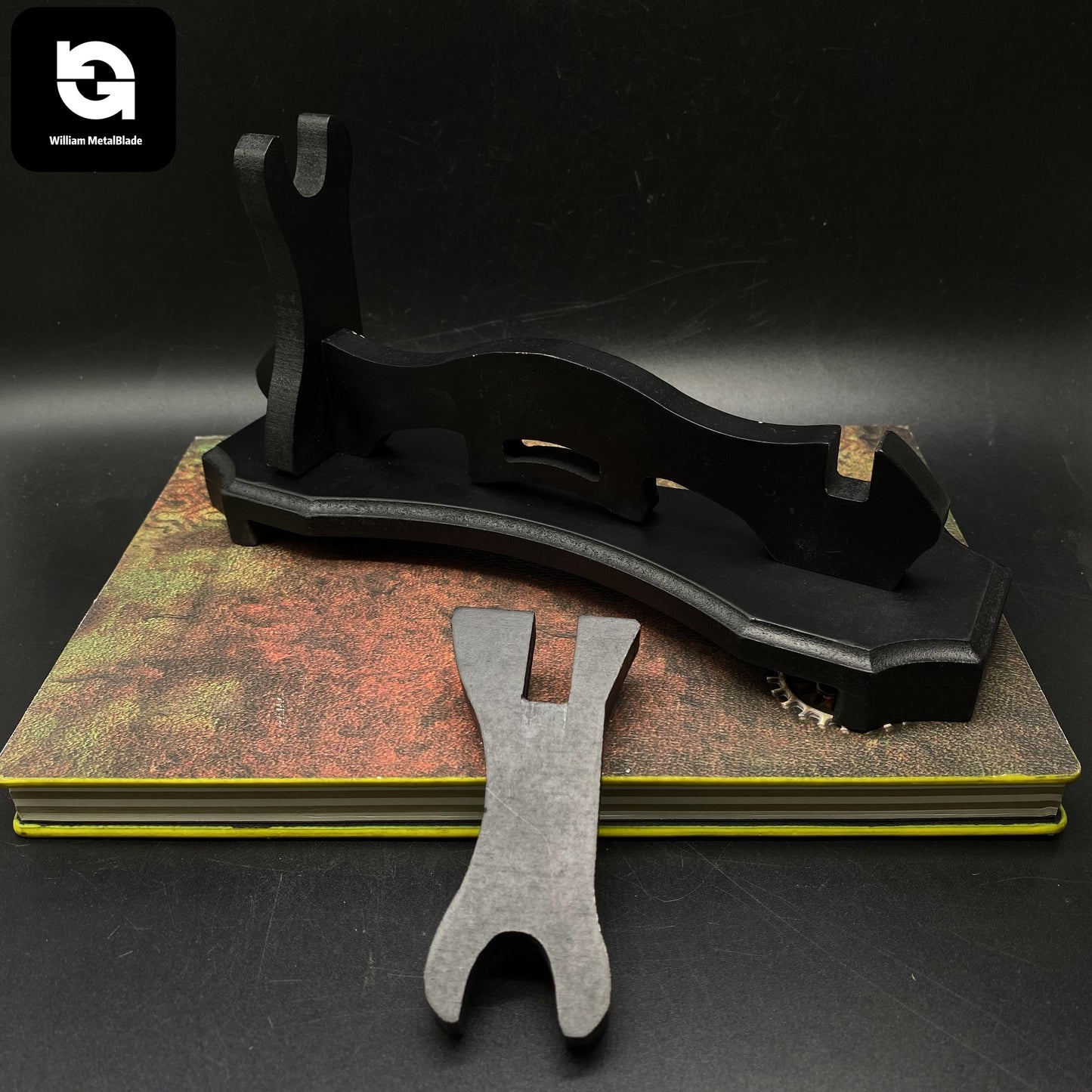 Wooden Stand Wood Miniature Weapons Display Holder
