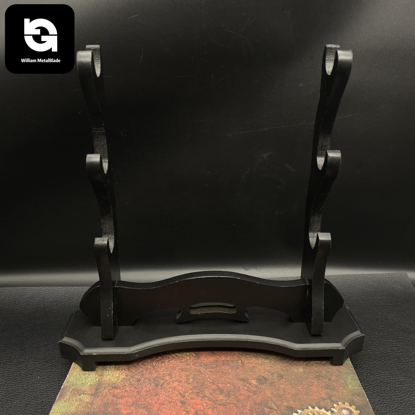 3 Layers Wooden Stand Game Knife Collectible Display Stand