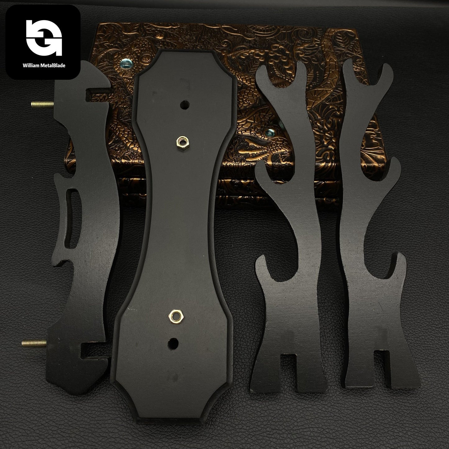 3 Layers Wooden Stand Game Knife Collectible Display Stand
