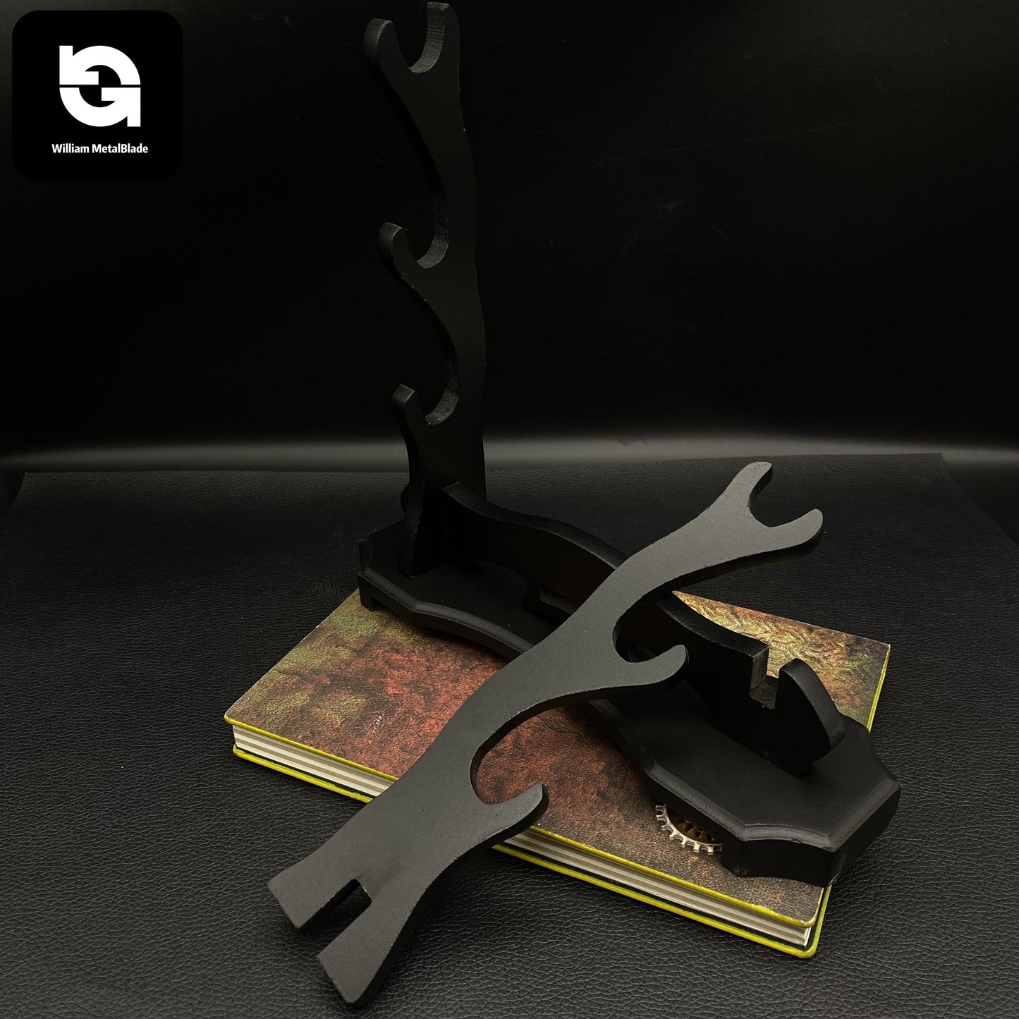 3 Layers Wooden Stand Game Knife Collectible Display Stand