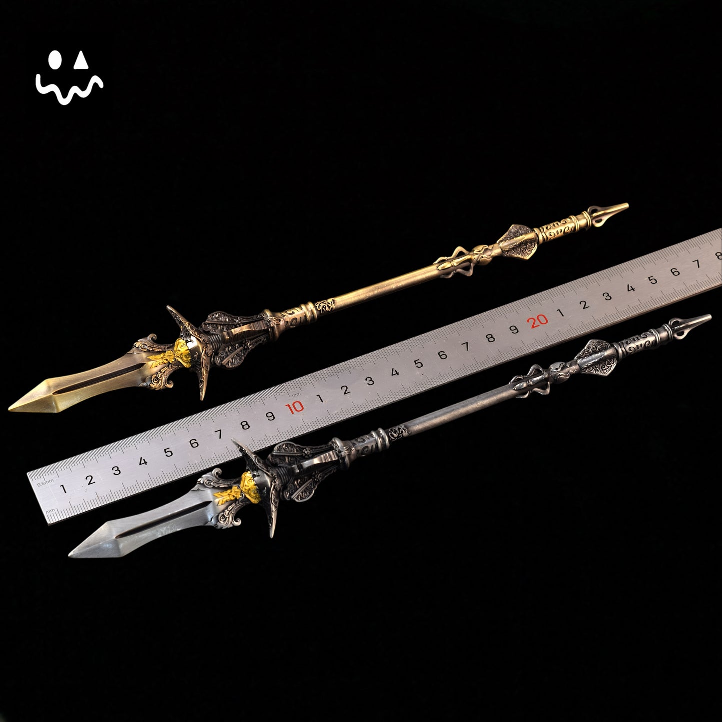 Black Myth:wukong Yangjian Trident Spear 25CM/9.8'' Metal Replica