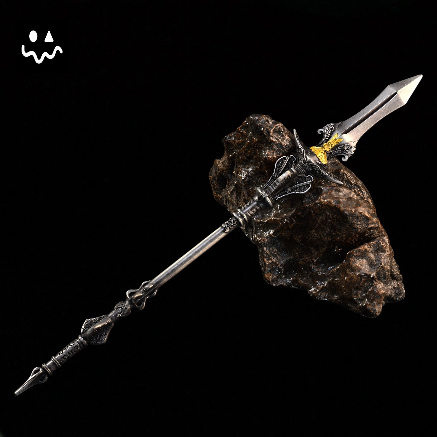 Black Myth:wukong Yangjian Trident Spear 25CM/9.8'' Metal Replica