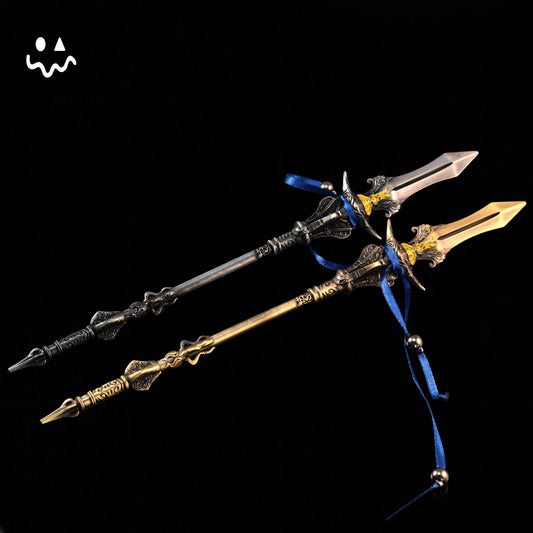 Black Myth:wukong Yangjian Trident Spear 25CM/9.8'' Metal Replica